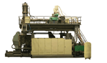 Blow molding machine for IBC