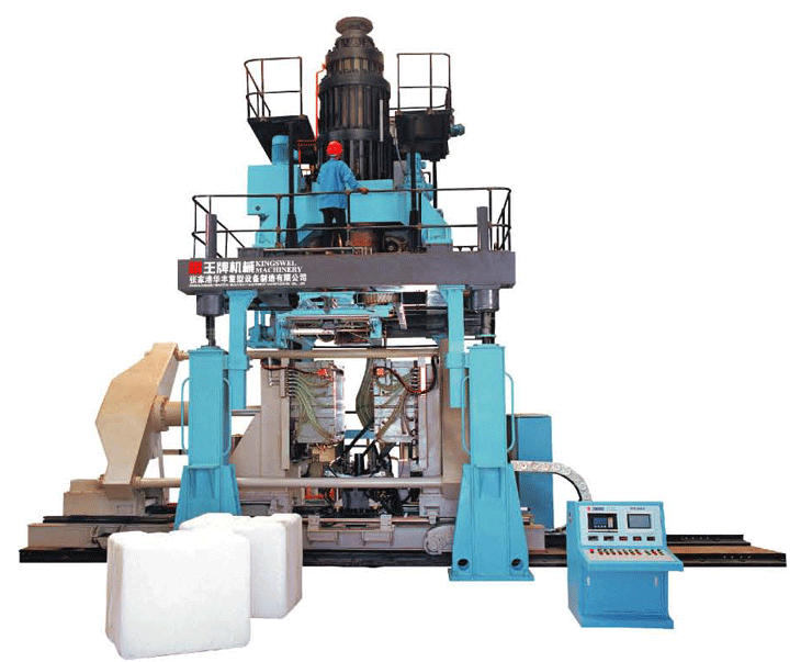 Blow molding machine for IBC (capacity:one ton)